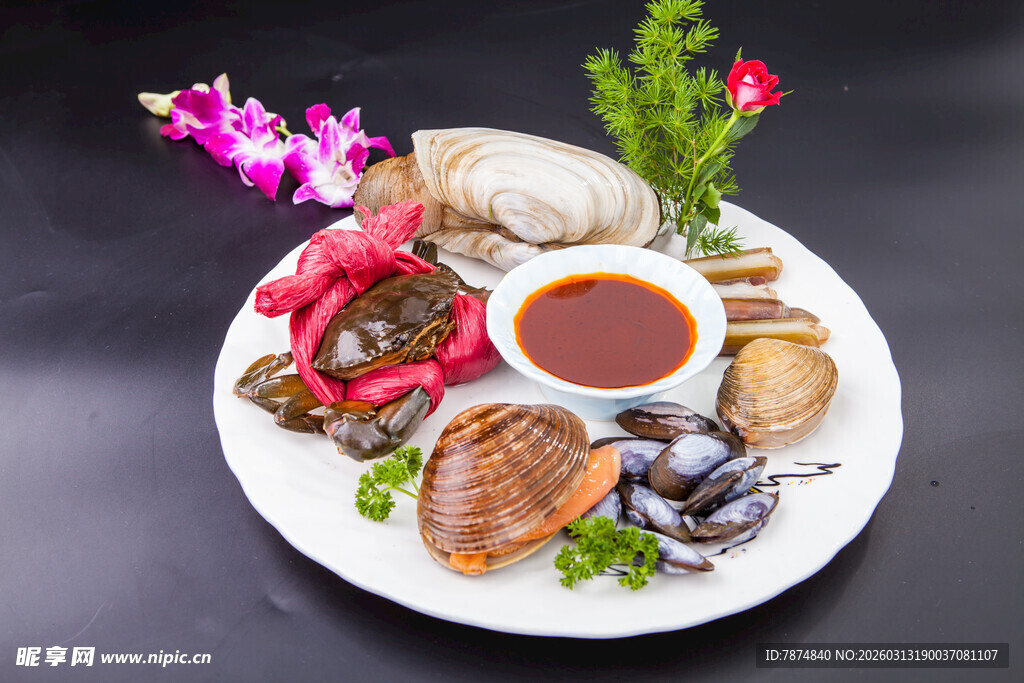 海鲜拼盘 多样美味盛宴