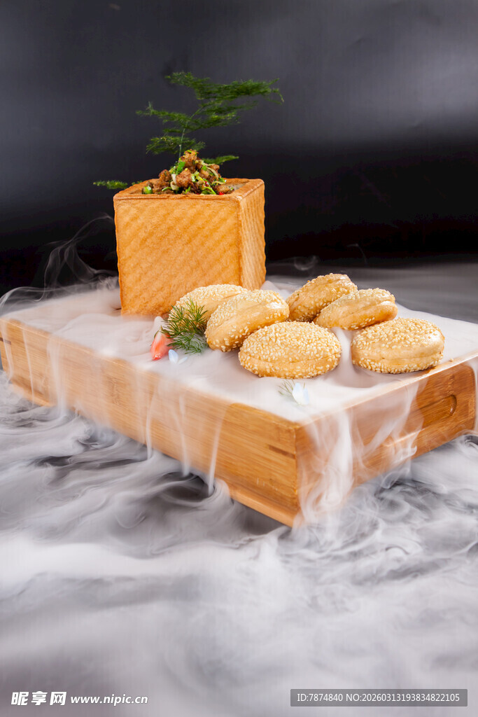 创意摆盘的精致美食