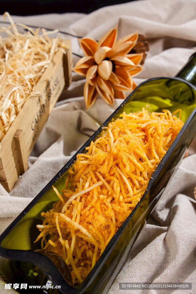 美味切丝食材摆盘展示