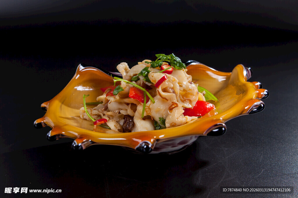 创意贝壳造型海鲜沙拉