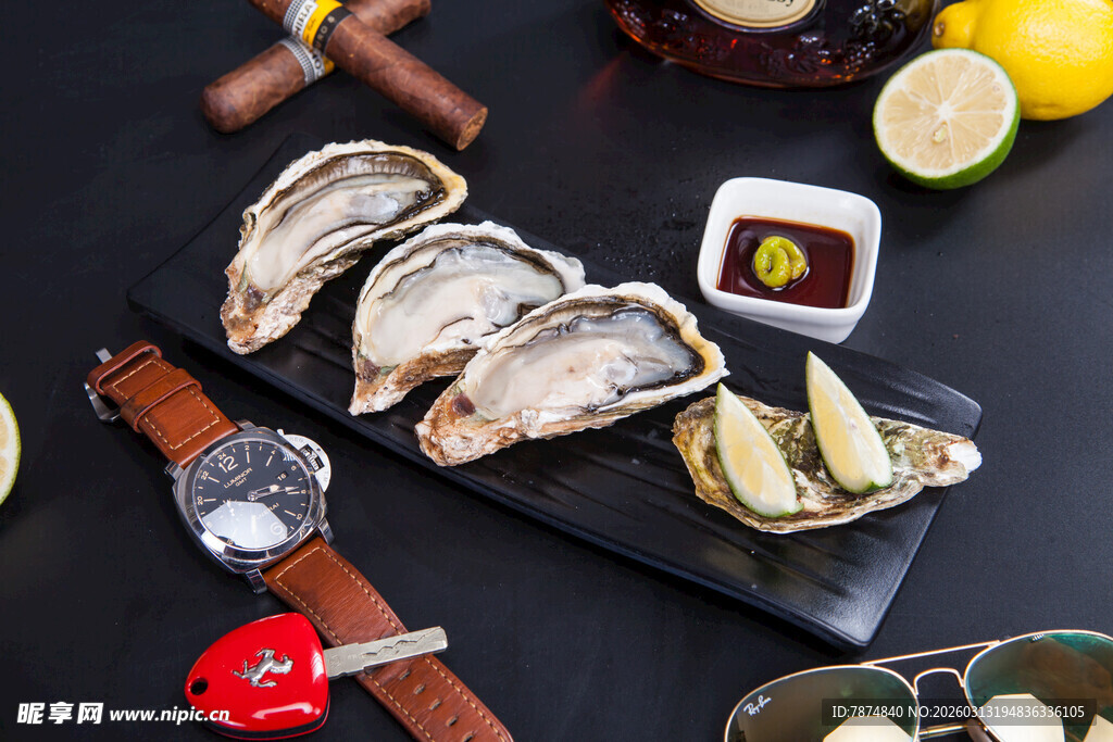 美味生蚝搭配精致小物