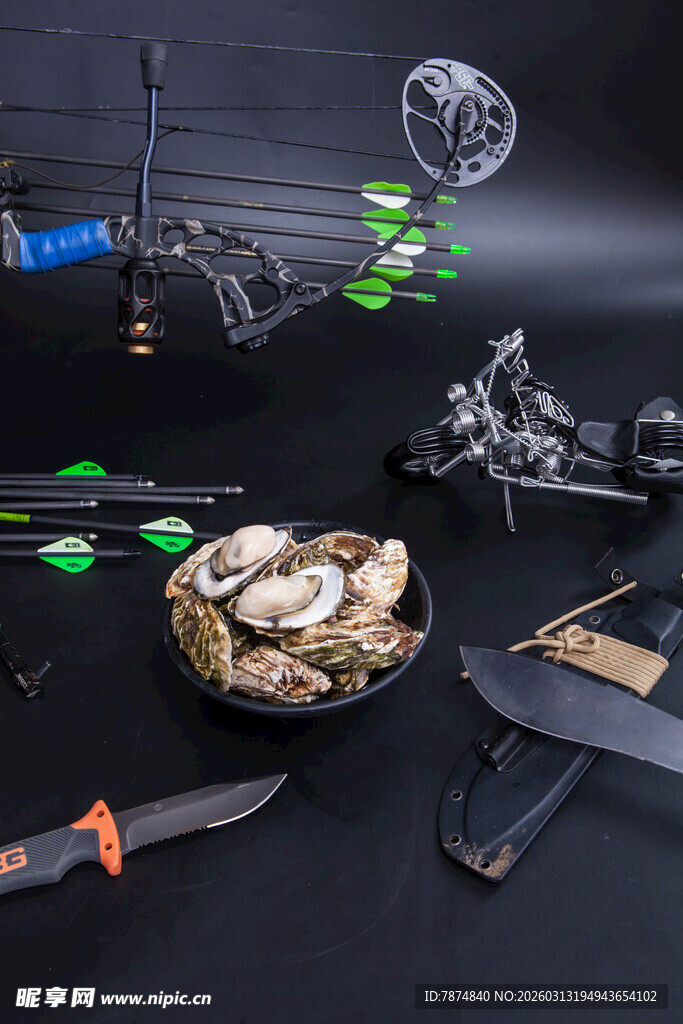 户外装备集合展示