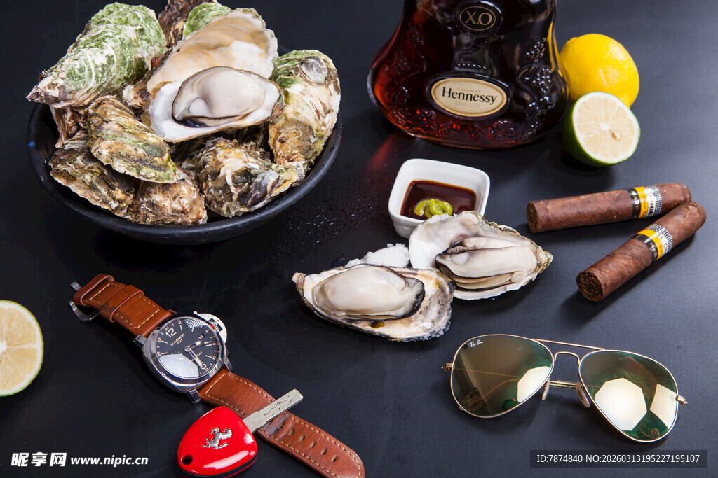 生蚝美酒搭配精致小物