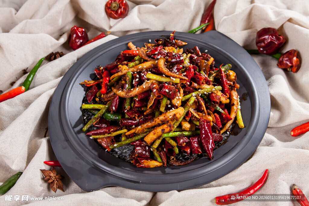 香辣诱人的美味辣椒炒肉