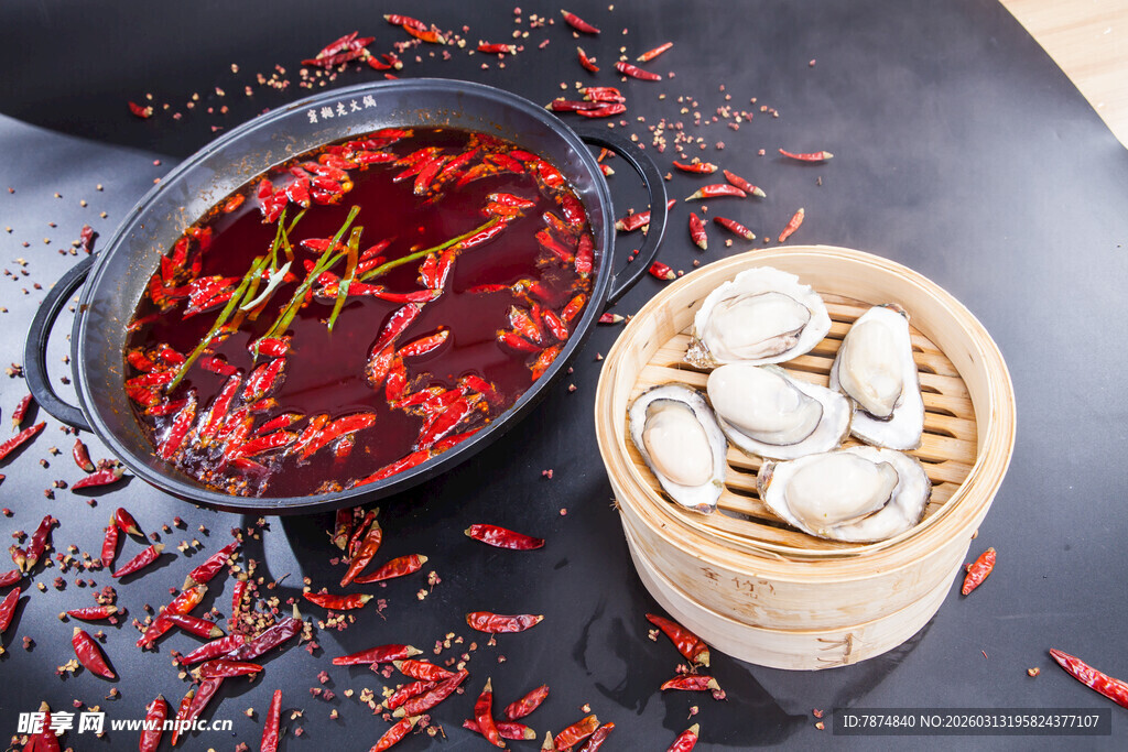 麻辣火锅与美味小笼包