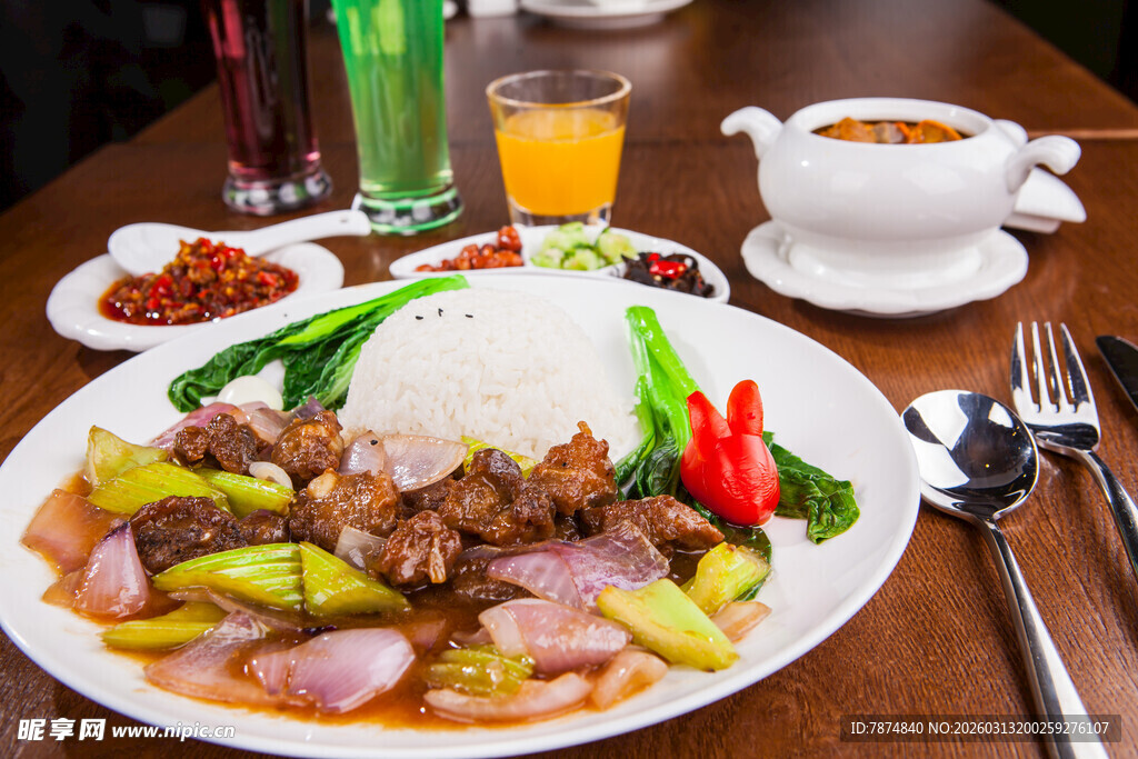 丰盛中式餐食摆拍