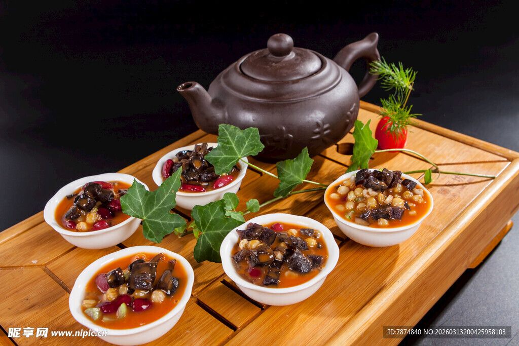 中式茶点配茶具精致组合