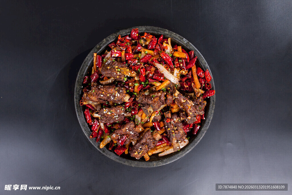 香辣牛肉 诱人美味佳肴