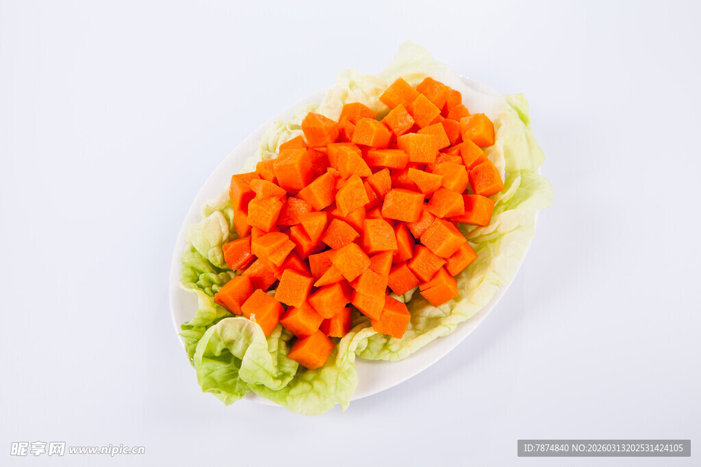 胡萝卜生菜拼盘