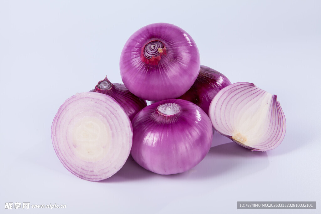 紫皮洋葱堆叠展示