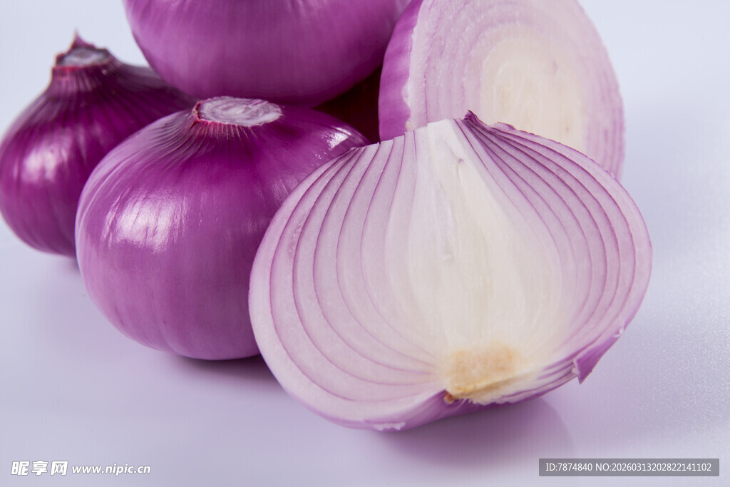 紫皮洋葱特写
