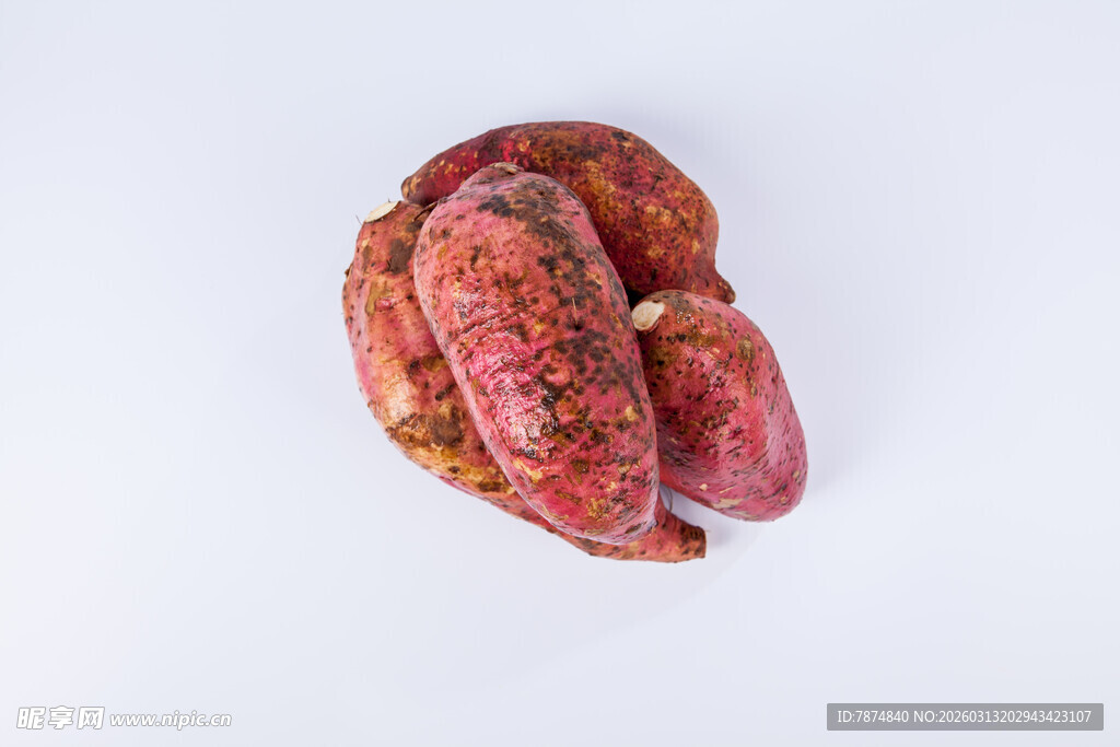 新鲜红薯特写
