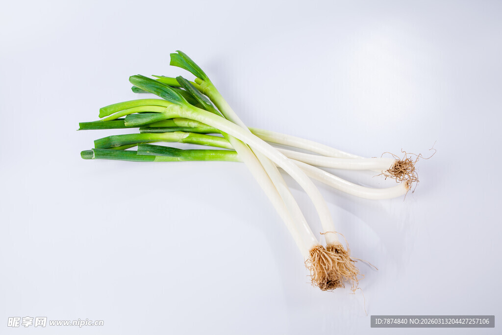 新鲜小葱 翠绿根茎分明