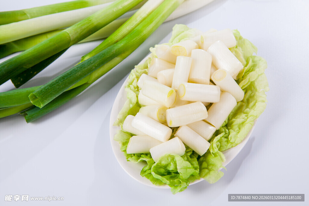 葱段搭配白菜芯
