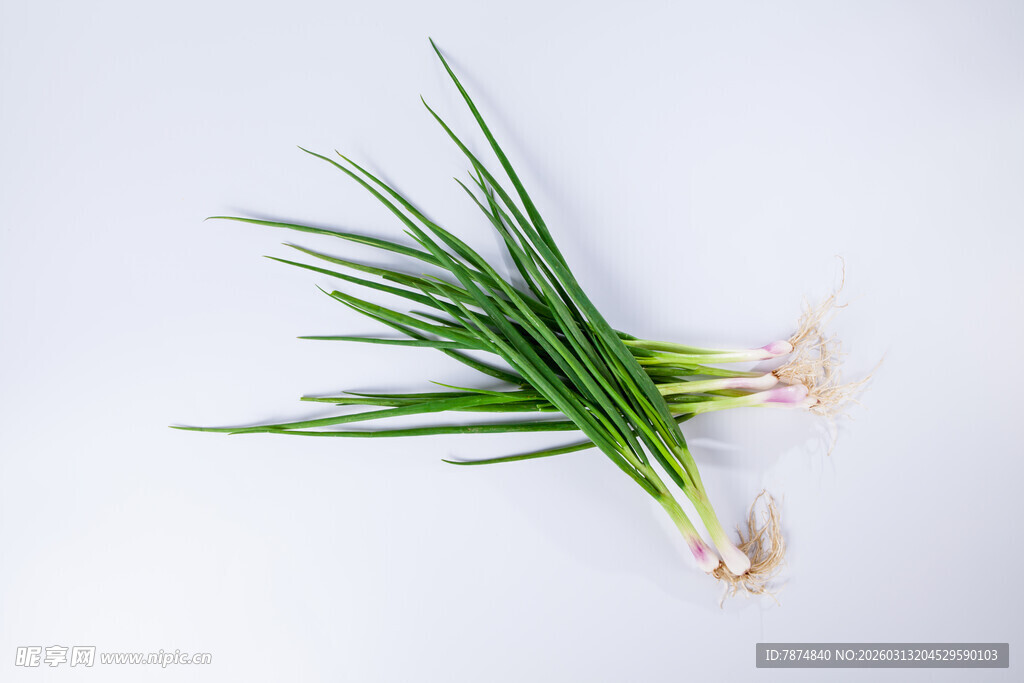 新鲜青葱 根部带泥