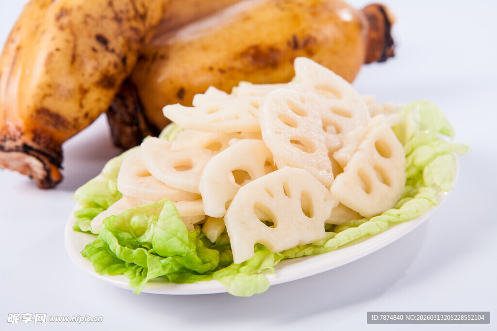 卤味莲藕与卤味食材