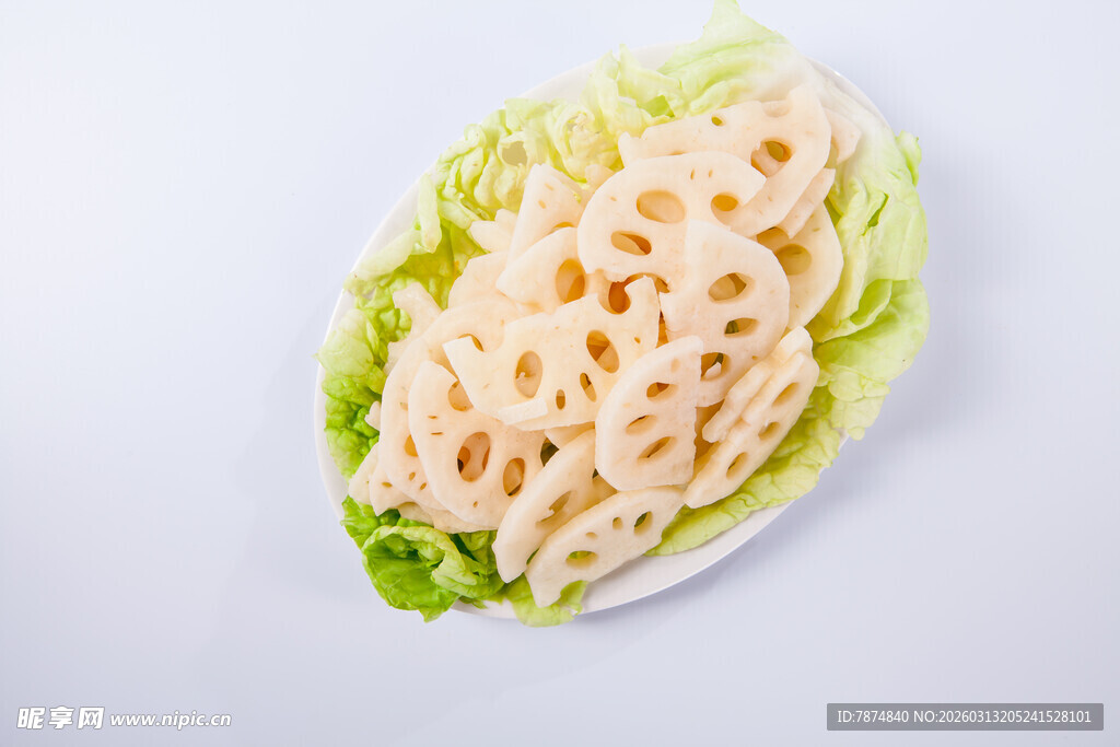 白菜上的孔洞面食