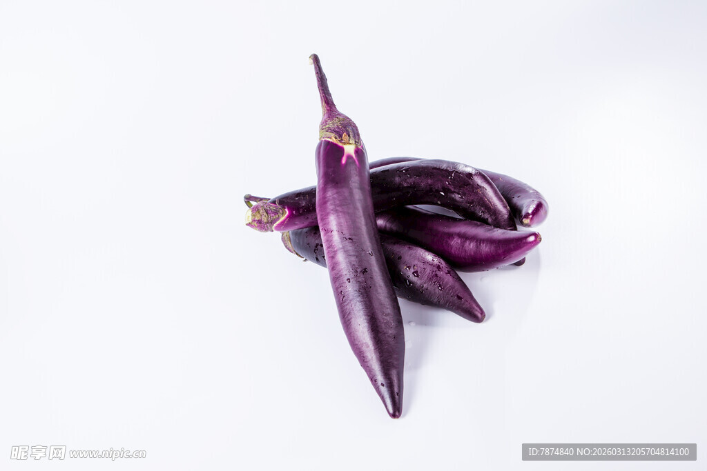 紫色茄子特写