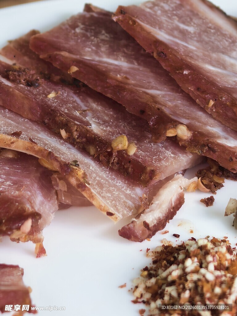美味腊肉切片