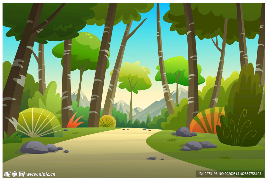 森林中的蜿蜒小径