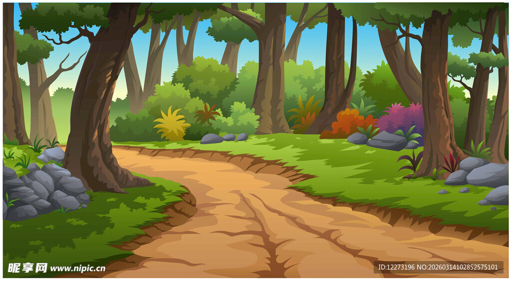 森林中的蜿蜒小路