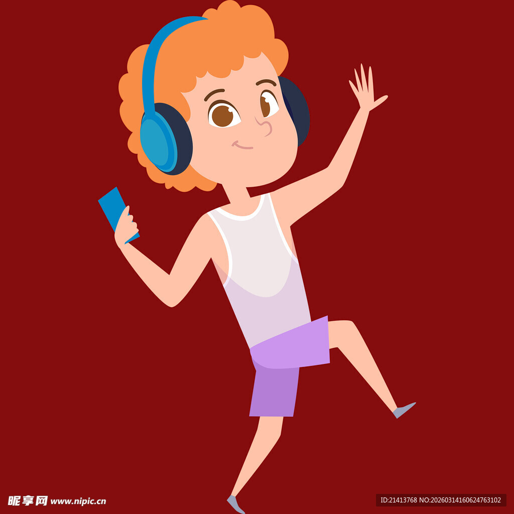 活力少年畅享音乐时刻