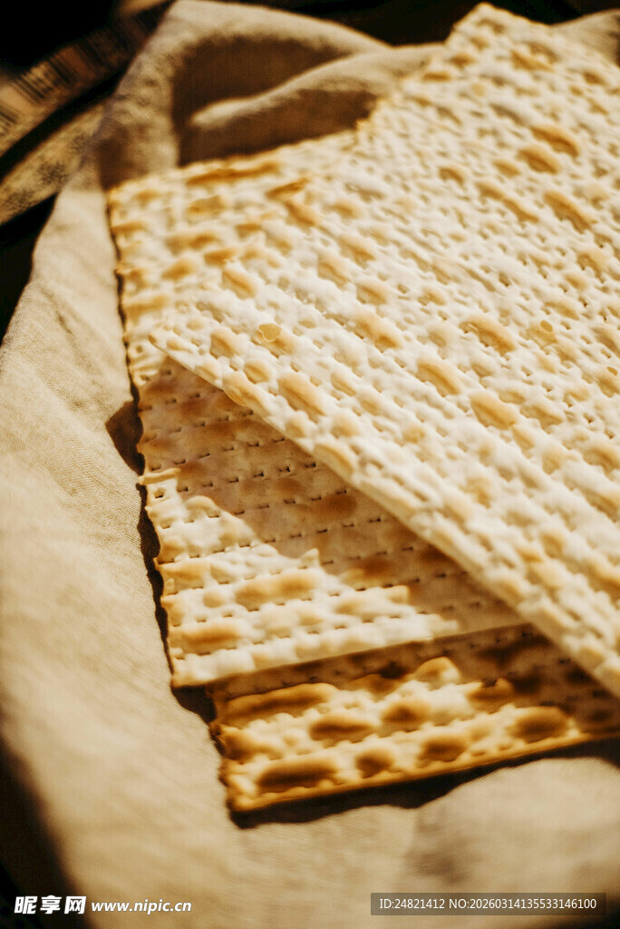 犹太逾越节薄饼特写