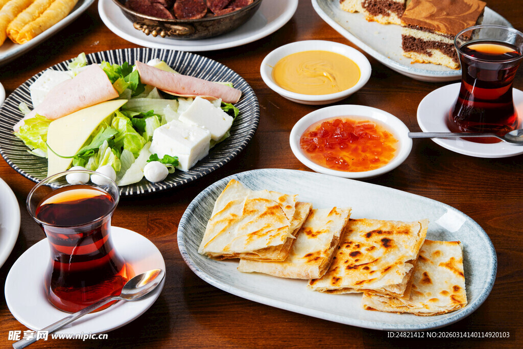 多样美味土耳其餐食展示