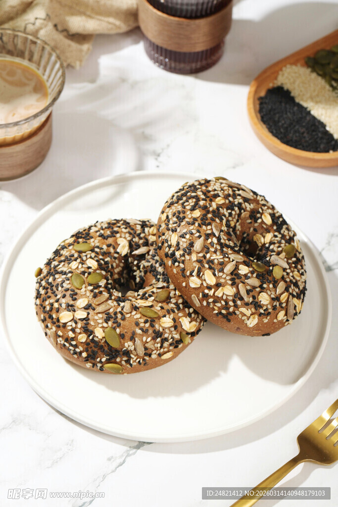 美味芝麻贝果
