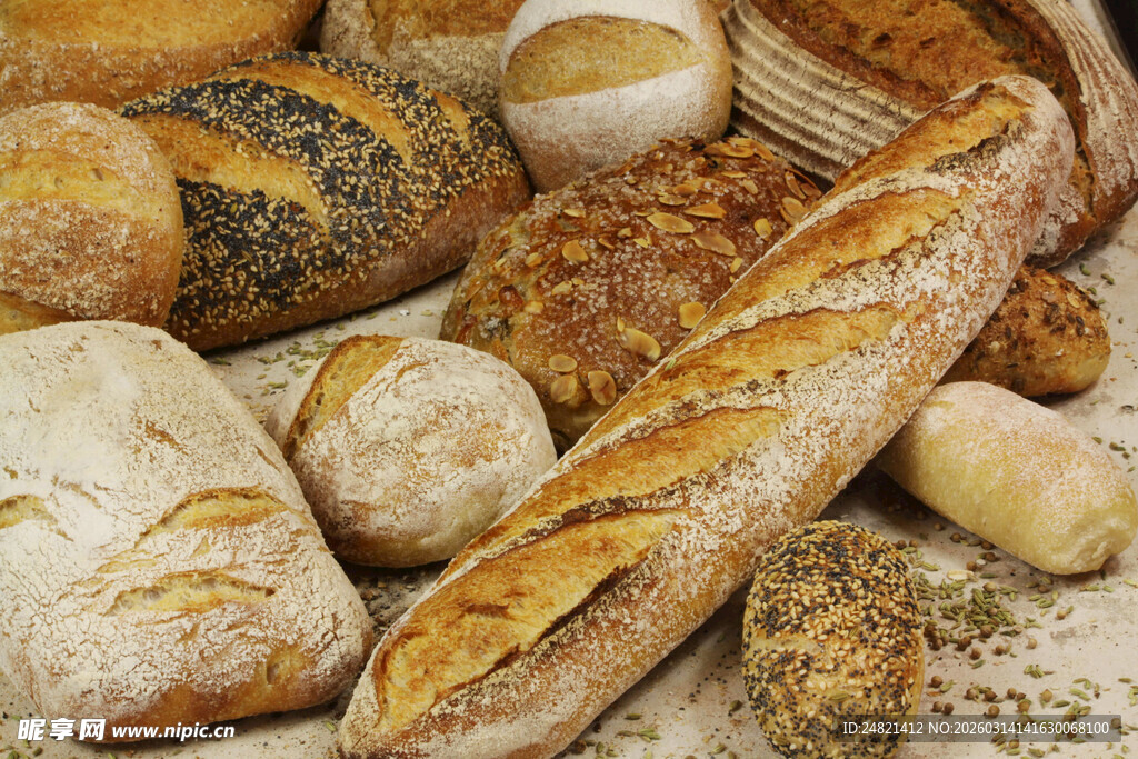 多样美味面包大集合