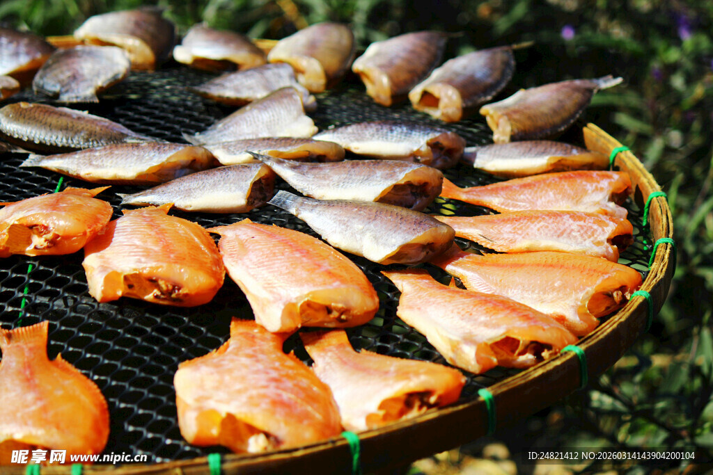 户外烤架上的美味鲜鱼