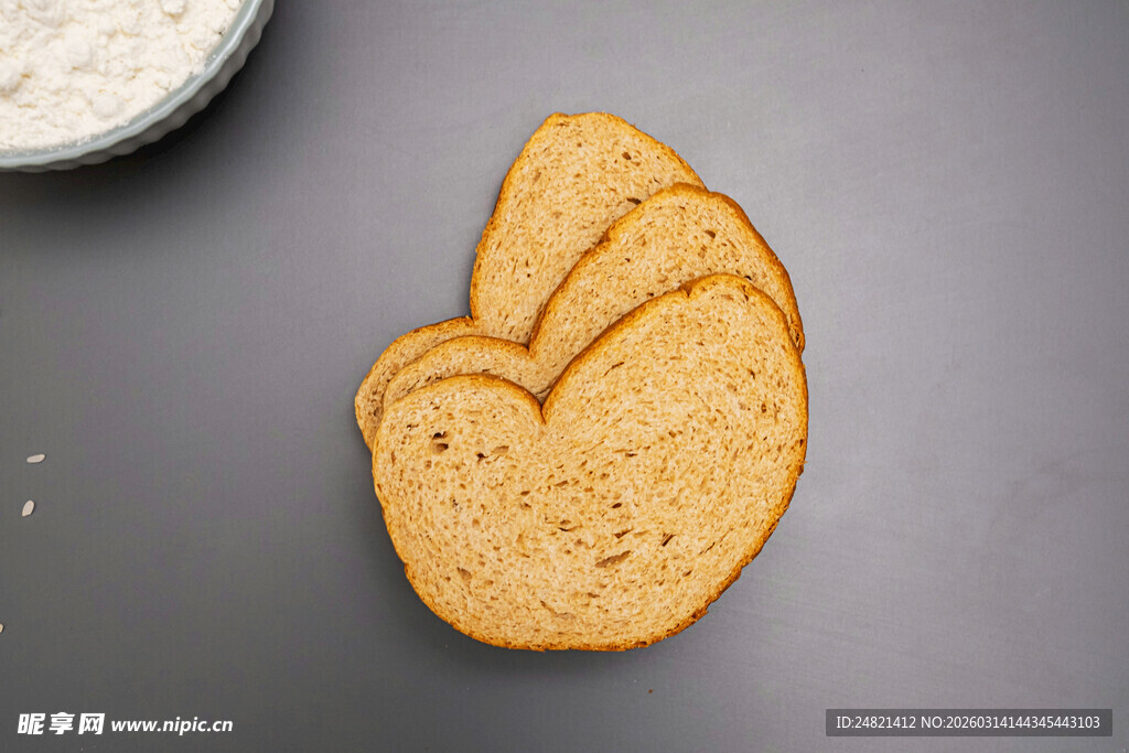 切片面包特写