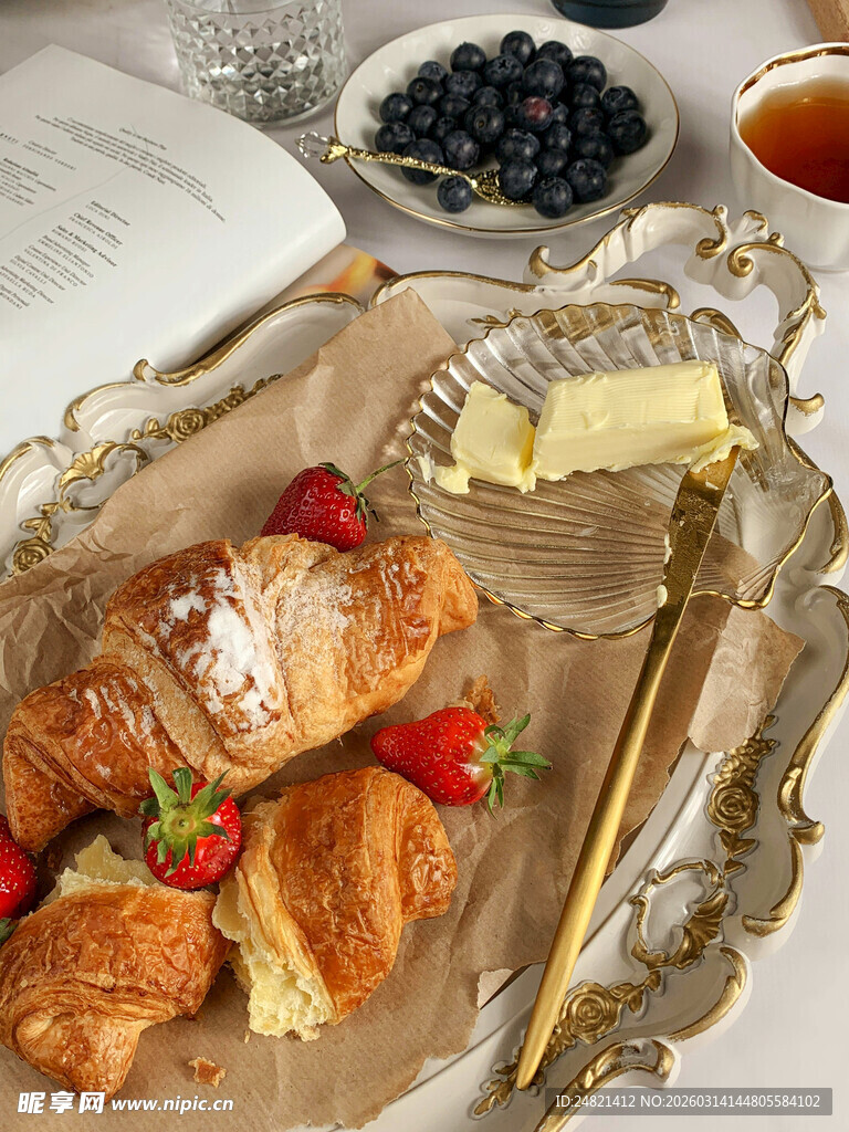 精致早餐糕点组合