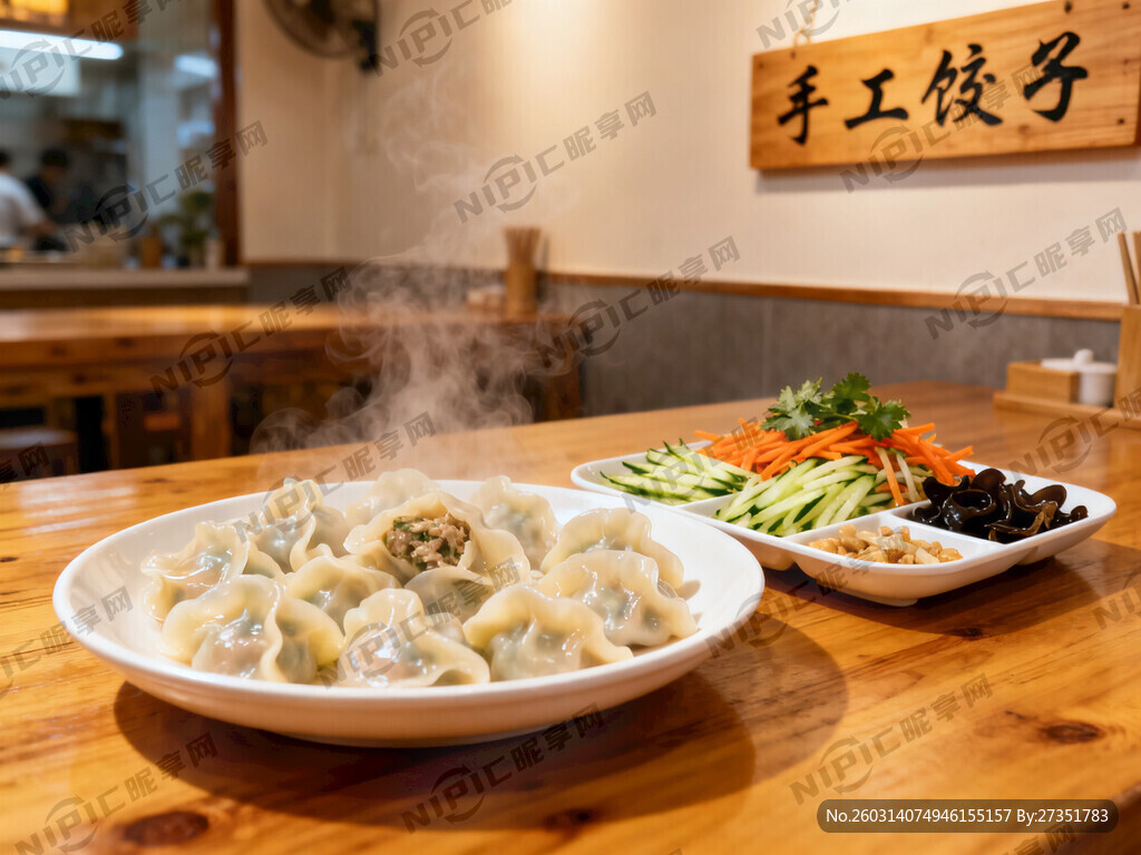 饺子馆为主题有图片在搭配点凉拌