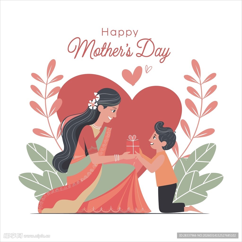 母亲节插画