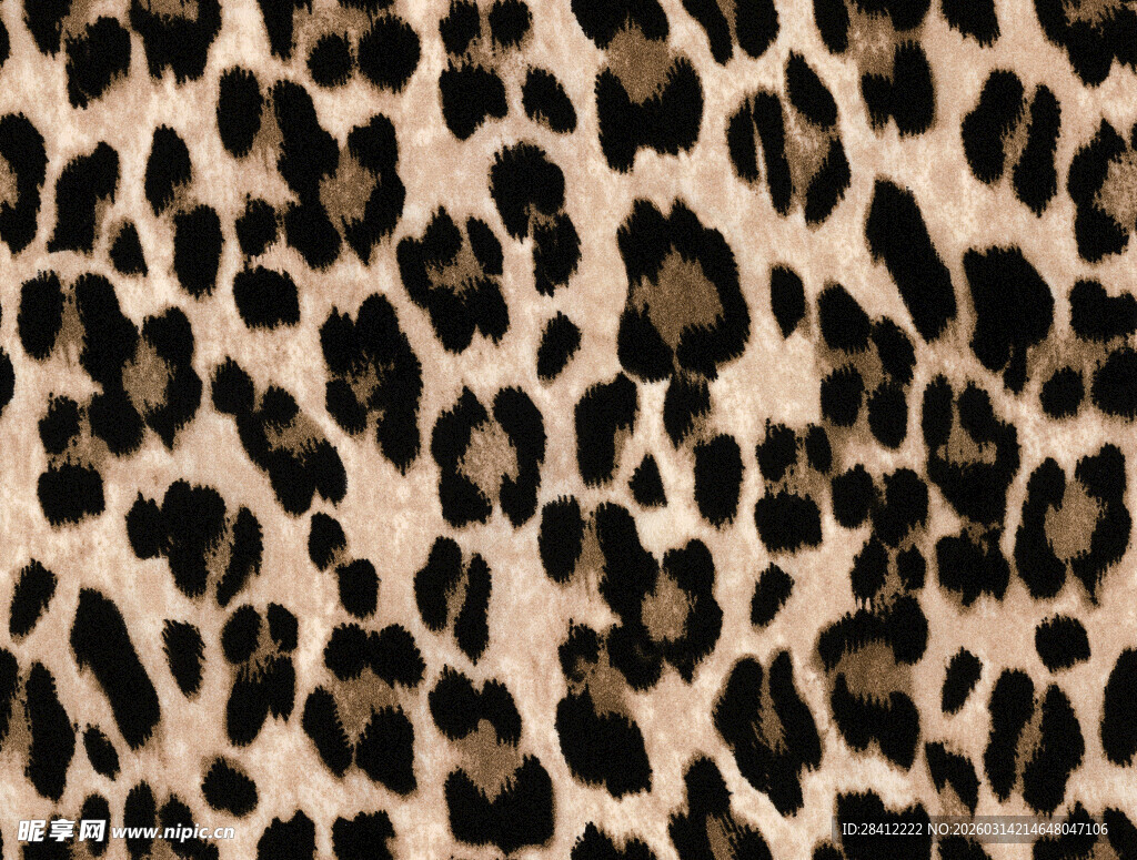 豹纹图案纹理背景