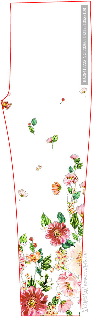 花卉蝴蝶图案装饰边饰