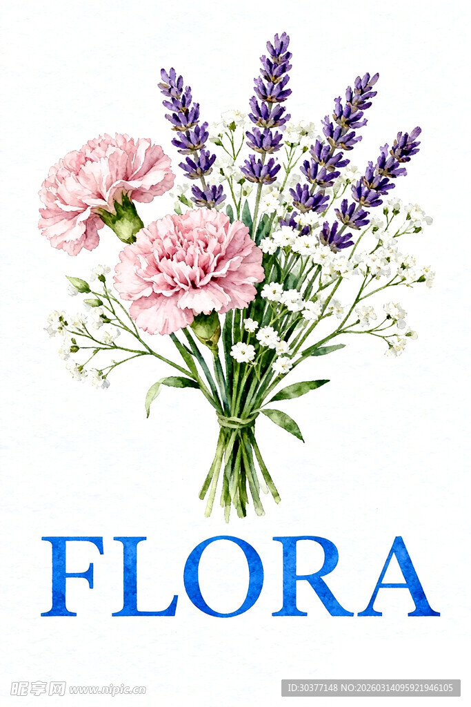 花卉组合 FLORA标识