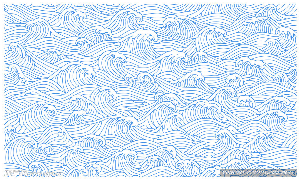海浪纹样背景