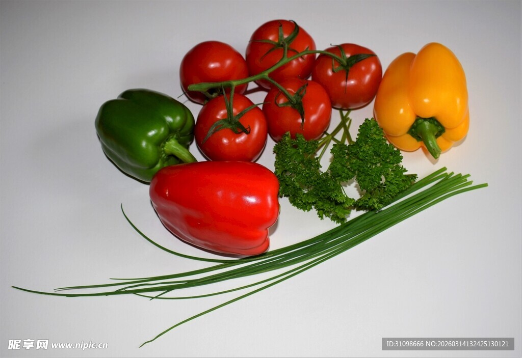 多彩新鲜蔬菜组合