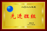 先进班组 牌匾 金箔标牌