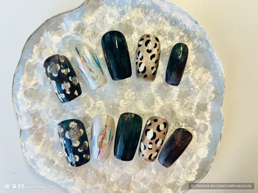 时尚个性美甲款式展示