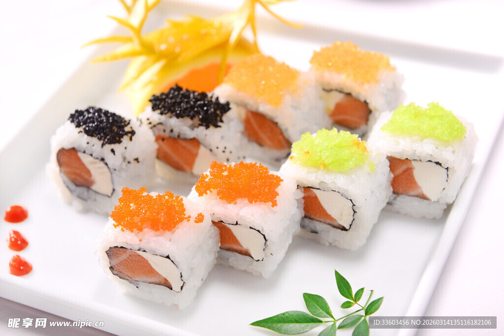 多彩美味寿司拼盘