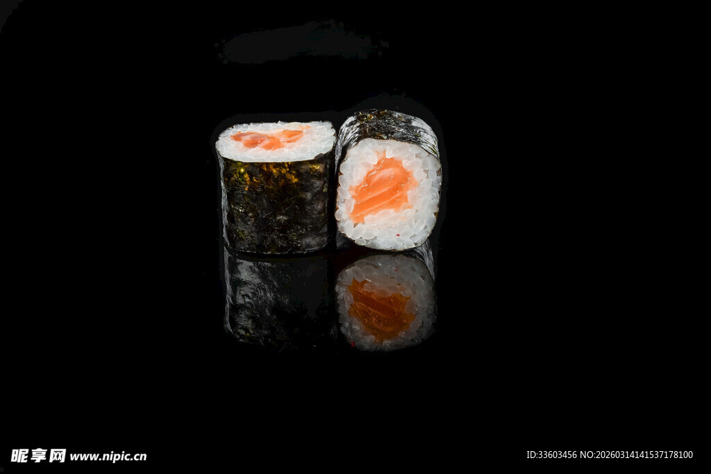 美味寿司卷展示