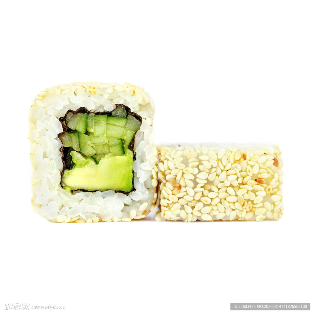 牛油果寿司卷特写