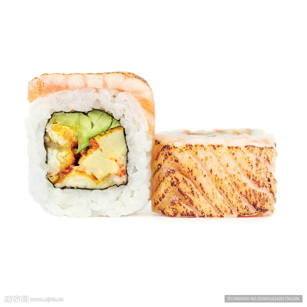 美味寿司卷展示