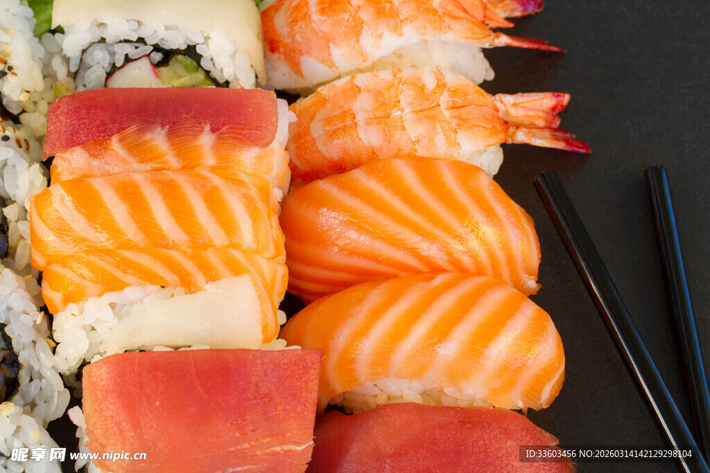 美味多样寿司拼盘