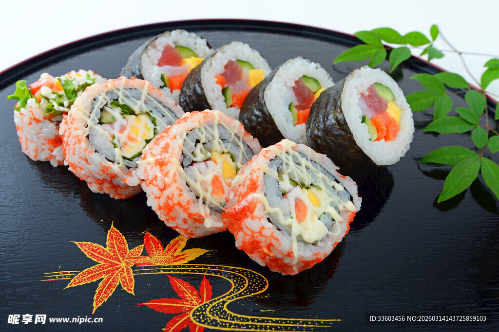 美味多样寿司拼盘