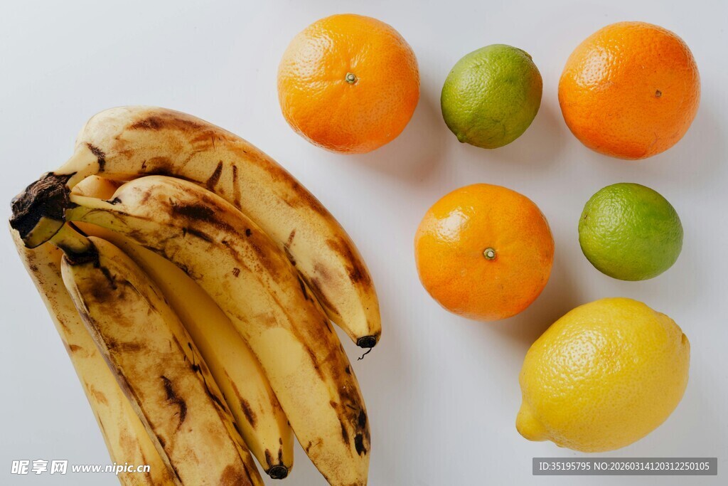 多样水果摆拍展示