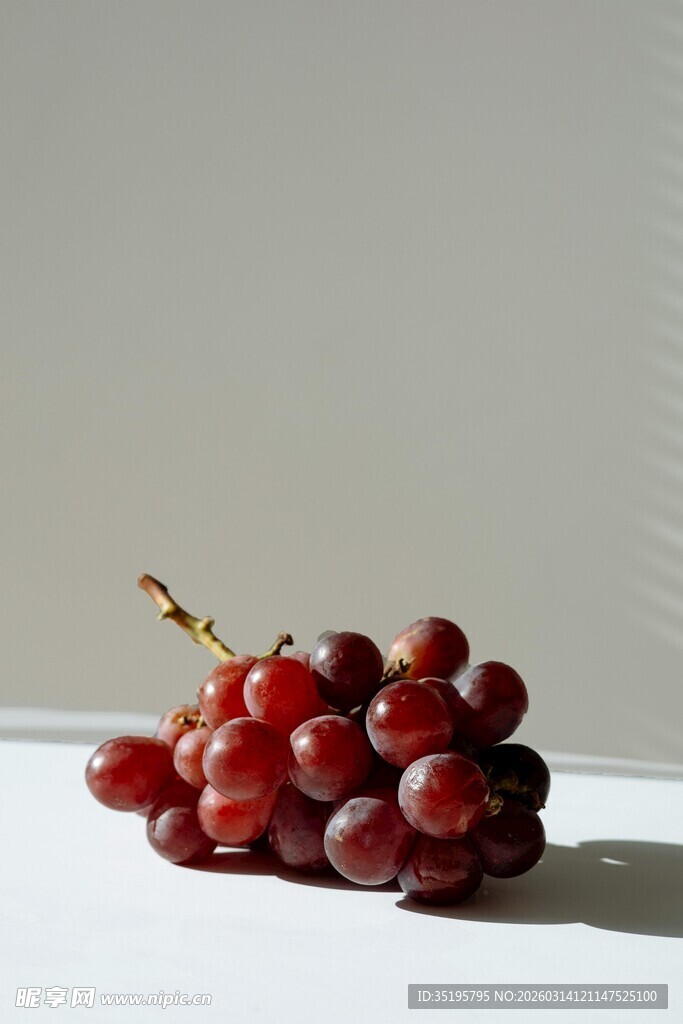 一串红葡萄特写